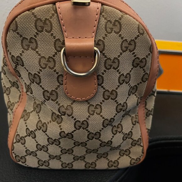 Gucci Sherry Line GG Canvas Boston Bag – Rare Colorway – EUC w/ Entrupy Auth - Picture 5 of 13